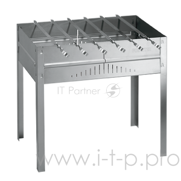 Мангал FORESTER разборный, рёбра жёсткости, 6 шампуров