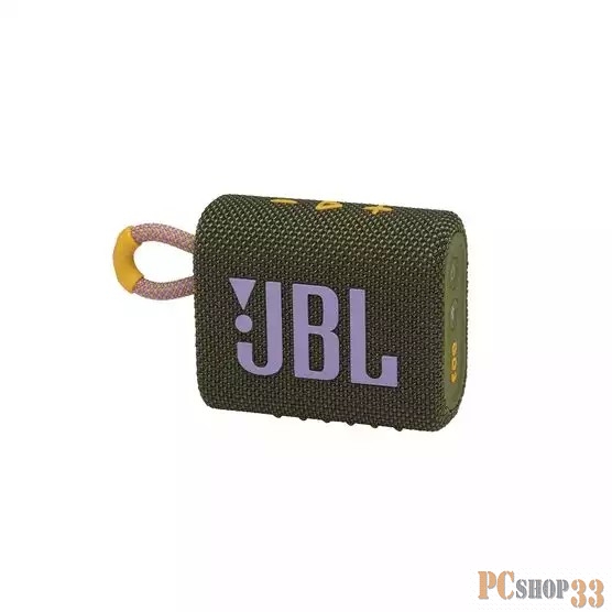Динамик JBL GO 3 Портативная акустика, зеленый