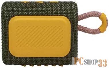 Динамик JBL GO 3 Портативная акустика, зеленый