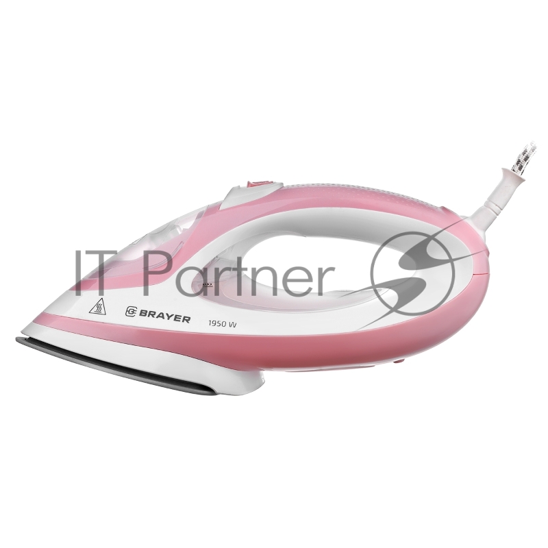 Утюг-отпариватель BRAYER 4080BR , 1950, Вт. керамич, под.пар 25г/мин 250 мл, съем.щетка