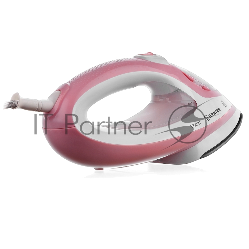 Утюг-отпариватель BRAYER 4080BR , 1950, Вт. керамич, под.пар 25г/мин 250 мл, съем.щетка