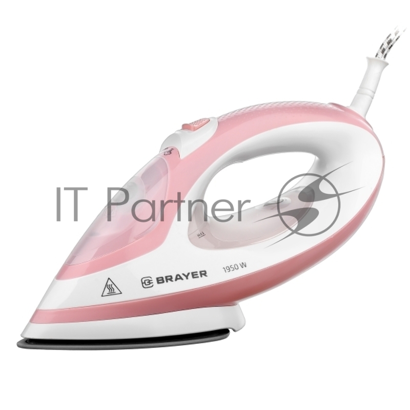 Утюг-отпариватель BRAYER 4080BR , 1950, Вт. керамич, под.пар 25г/мин 250 мл, съем.щетка