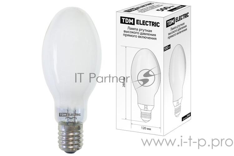 Лампа ртутная ДРВ 500Вт Е40 4200К | SQ0325-0021 | TDM