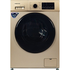 Стиральная машина HIBERG WQ4-712 G А+++, 12 программ, Максимальная загрузка белья – 7 кг, Скорости отжима 600-800-1000-1200 об, Цвет - Золото, Объем барабана – 58 л, Диаметр двери – 47,2 см, Ш*Г*В: 59,5*51*84,5, Материал барабана – нерж. Сталь, Ма