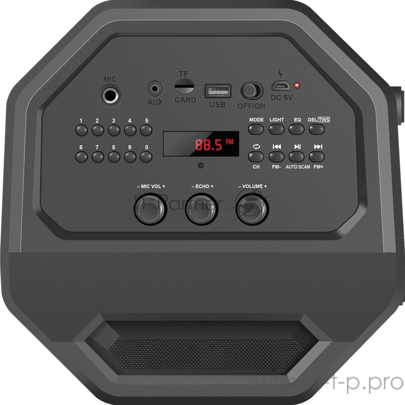 Портативная акустика Defender Rage 50Вт, Light/BT/FM/USB/LED/TWS