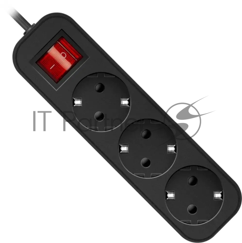 Удлинитель Defender с заземлением G350 Выключатель, 5.0 м, 3 розетки