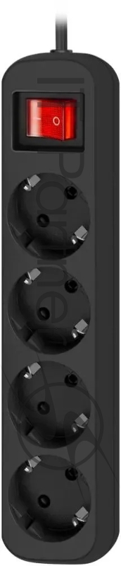 Удлинитель Defender с заземлением G418 Выключатель, 1.8 м, 4 розетки