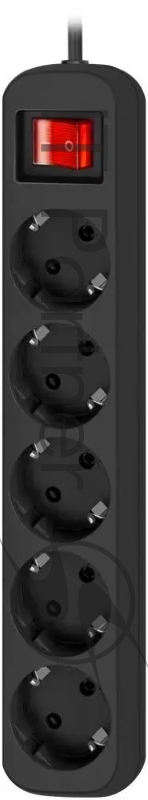 Удлинитель Defender с заземлением G518 Выключатель, 1.8 м, 5 розеток