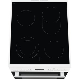Электрическая плита ELECTROLUX EKC954901W/ 85х50х60, стеклокерамика, электрическая с паром, таймер, 11 режимов, белый