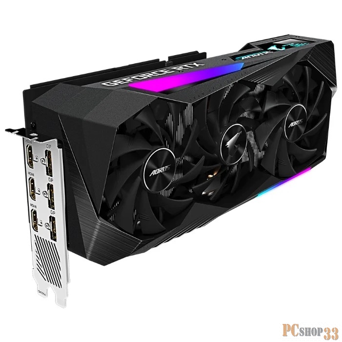 Видеокарта GIGABYTE GV-N306TAORUS M-8GD nVidia RTX 3060Ti <8Gb, 256bit, GDDR6, GPU/Mem: (1665-1800) / 14000 MHz, 3xHDMI+