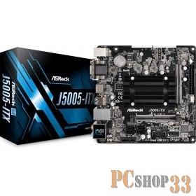 Материнская плата ASRock J5005-ITX 2xDDR4 mini-ITX AC`97 8ch(7.1) GbLAN+VGA+DVI+HDM 90-MXB6D0-AOUYZ