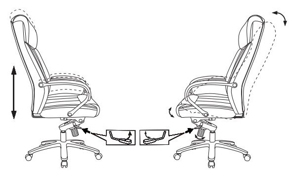 Кресло руководителя Бюрократ T-9922SL светло-коричневый Leather Eichel кожа крестовина хром