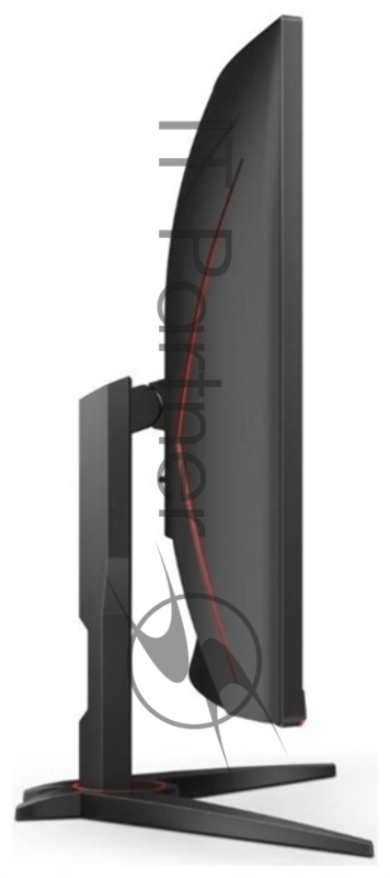 МОНИТОР 32 AOC CQ32G2SE Black-Red (VA, изогнутый, 2560x1440, 165Hz, 1 ms, 178°/178°, 250 cd/m, 80M:1, +2xHDMI 2.0, +Dis