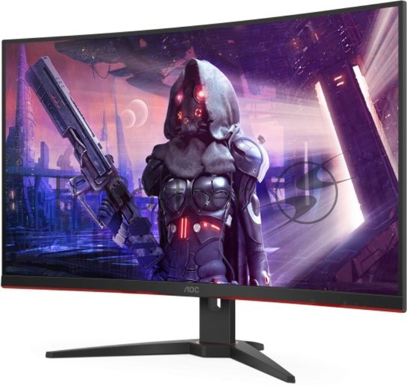МОНИТОР 32 AOC CQ32G2SE Black-Red (VA, изогнутый, 2560x1440, 165Hz, 1 ms, 178°/178°, 250 cd/m, 80M:1, +2xHDMI 2.0, +Dis