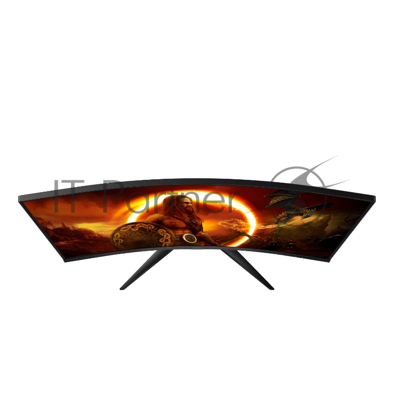МОНИТОР 32 AOC C32G2AE Black-Red (VA, изогнутый, 1920x1080, 165Hz, 1 ms, 178°/178°, 250 cd/m, 80M:1, +2xHDMI 2.0, +Disp