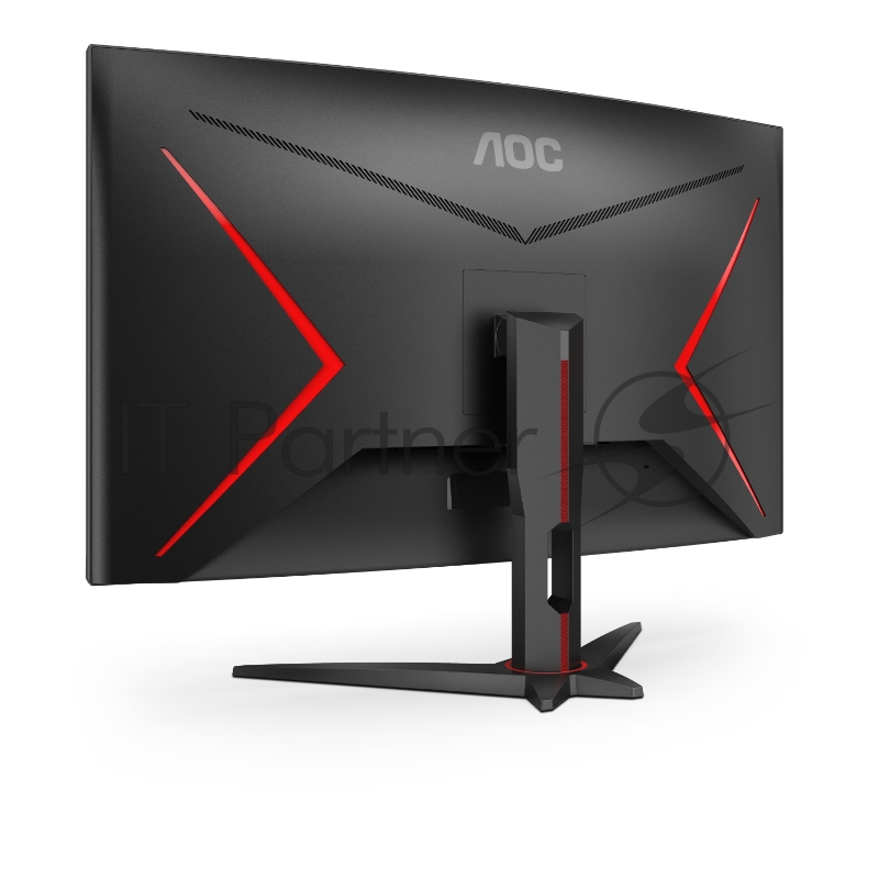 МОНИТОР 32 AOC C32G2AE Black-Red (VA, изогнутый, 1920x1080, 165Hz, 1 ms, 178°/178°, 250 cd/m, 80M:1, +2xHDMI 2.0, +Disp