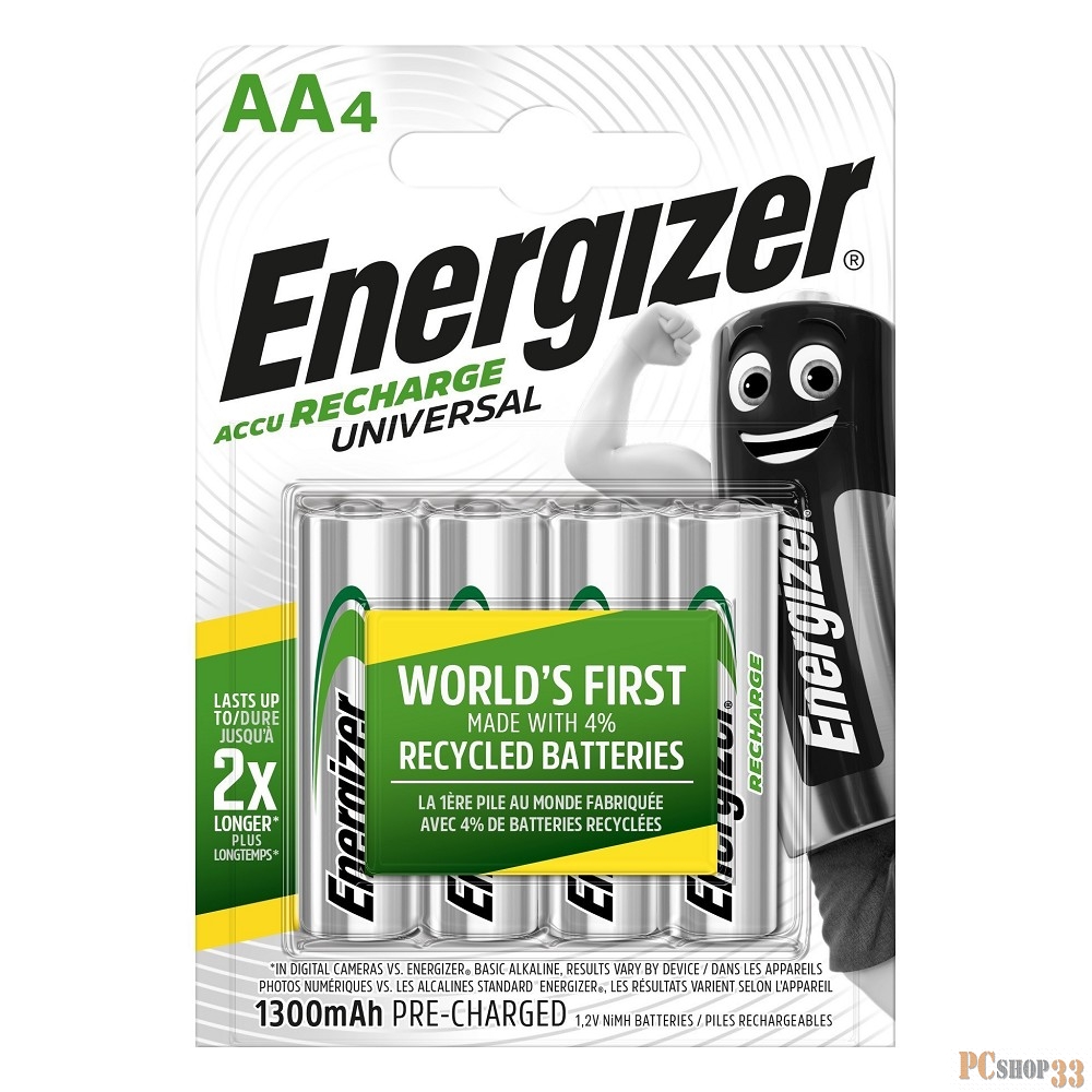 Аккумулятор Energizer Universal NH15/AA 1300 BP4 Pre-Ch HR6