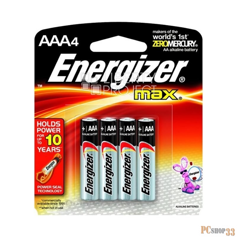Батарейка Energizer MAX E92/AAA BP4 LR03 RU