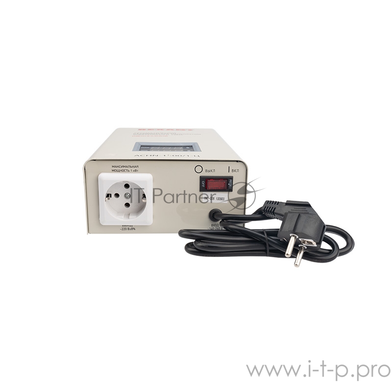 Стабилизатор напряжения Rexant АСНN-1500/1-Ц электронный однофазный серый