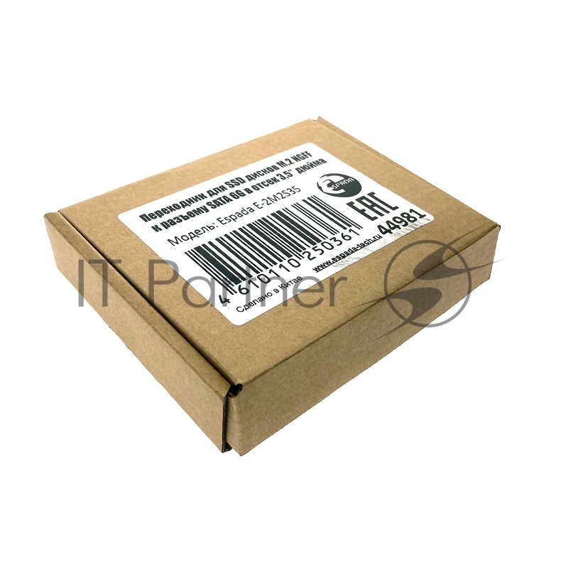 Переходник SSD Espada E-2M2S35 M.2 NGFF to SATA 6G, 3,5”