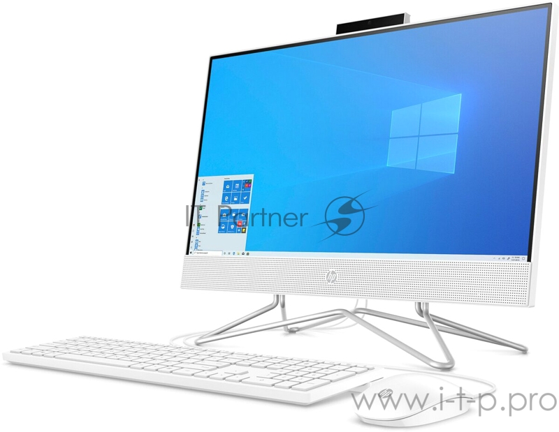 Моноблок 23.8 FHD HP 24-df0077ur/s white (Athlon 3050U/8GB/256GB SSD/noDVD/AMD Int/Dos) (25X25EA)