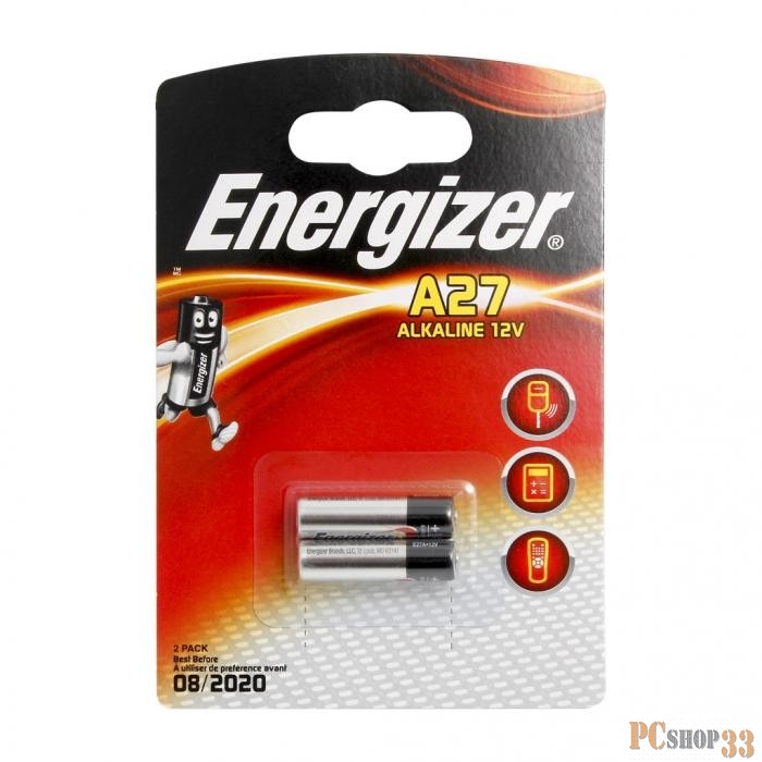 Батарейки Energizer Alkaline A27 12V FSB2