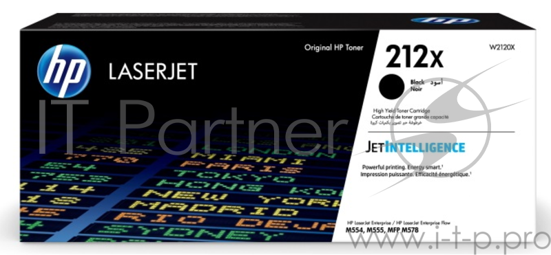 Картридж Cartridge HP 212X для CLJ Enterprise M554/M555/M578 , черный ( 13 000 стр.)
