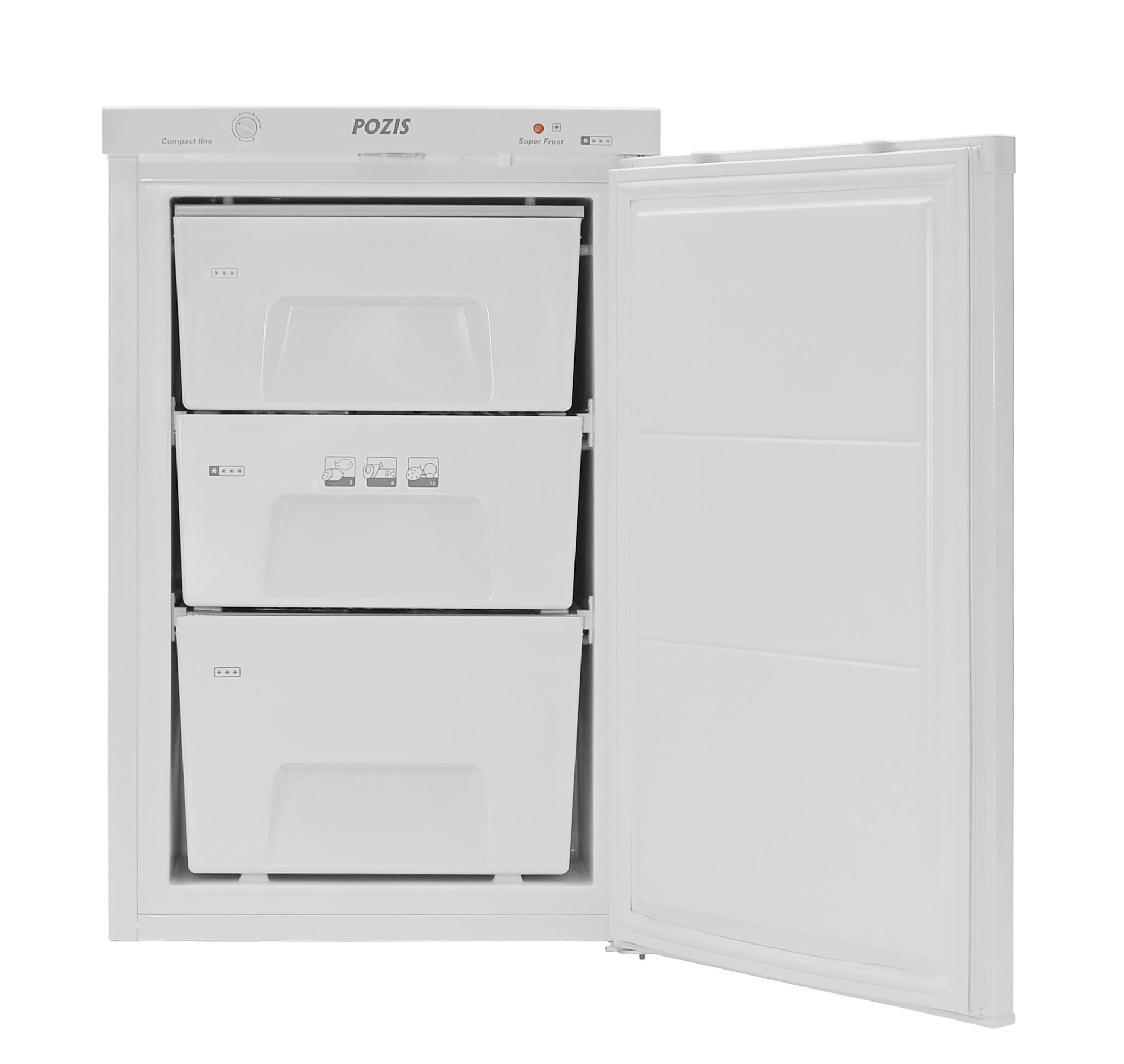 Морозилка POZIS FV-108 SILVER METALLIC