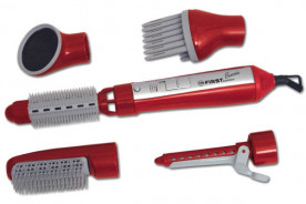 Фен-щетка FIRST FA-5651-1-RE красный/серебристый