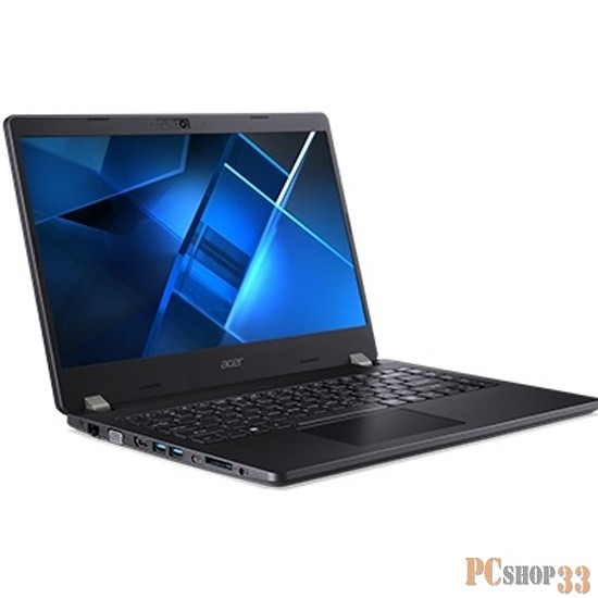 Ноутбук ACER TravelMate P2 TMP214-52G-54LM, 14 FHD (1920х1080) IPS, i5-10210U 1.60 Ghz, 16GB DDR4, 512GB PCIe NVMe SSD, NV GeForce MX230, WiFi, BT, HD camera, FPR, 48Wh, 65W, NoOS, 3Y CI, Black, 1.6kg