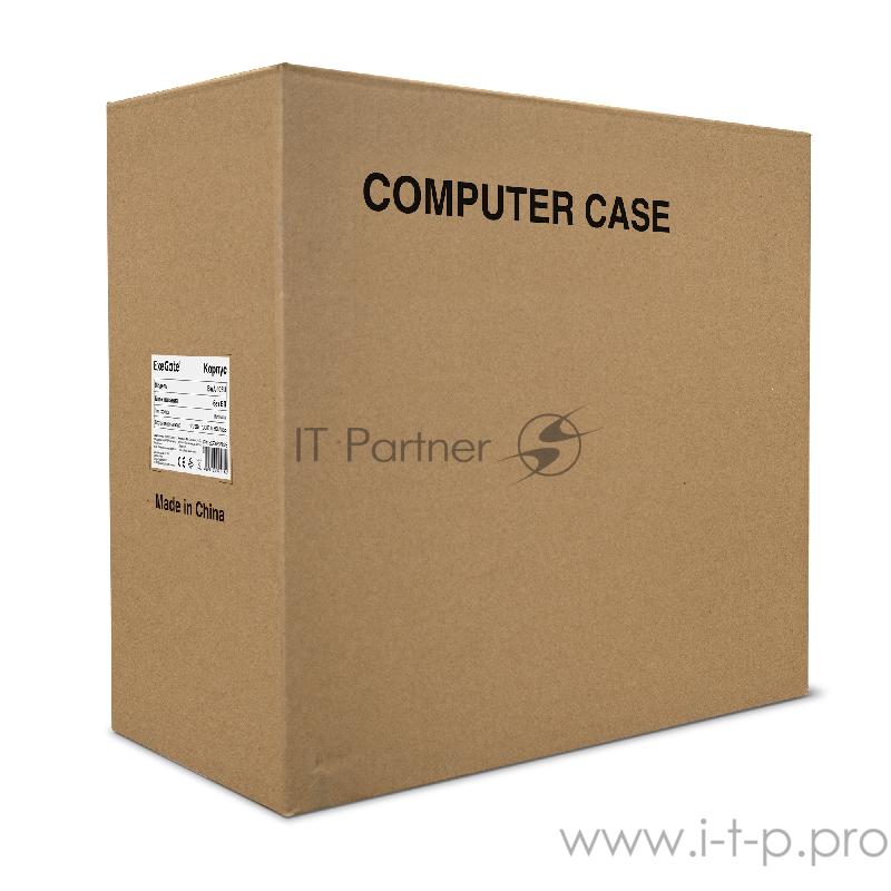 Корпус Minitower ExeGate EX286839RUS BAA-105U-400W-8 (mATX, AAA400 с вент. 8см, 1*USB+1*USB3.0, HD аудио, черный)