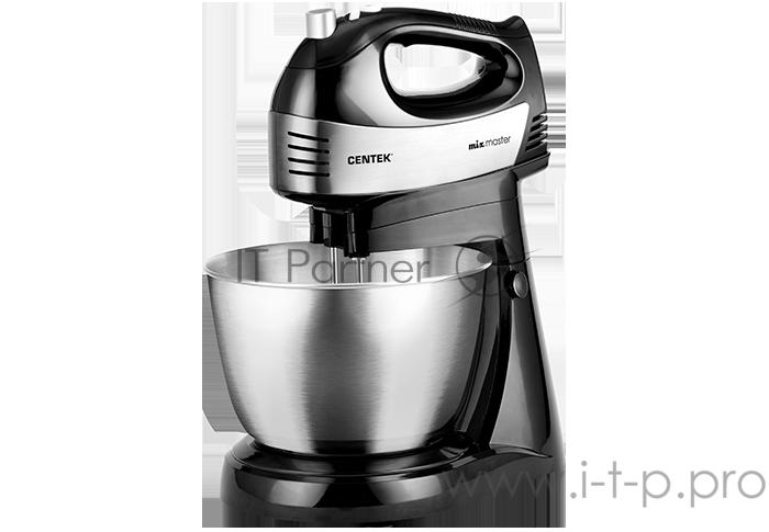 Миксер Centek CT-1124 (черн/сталь)