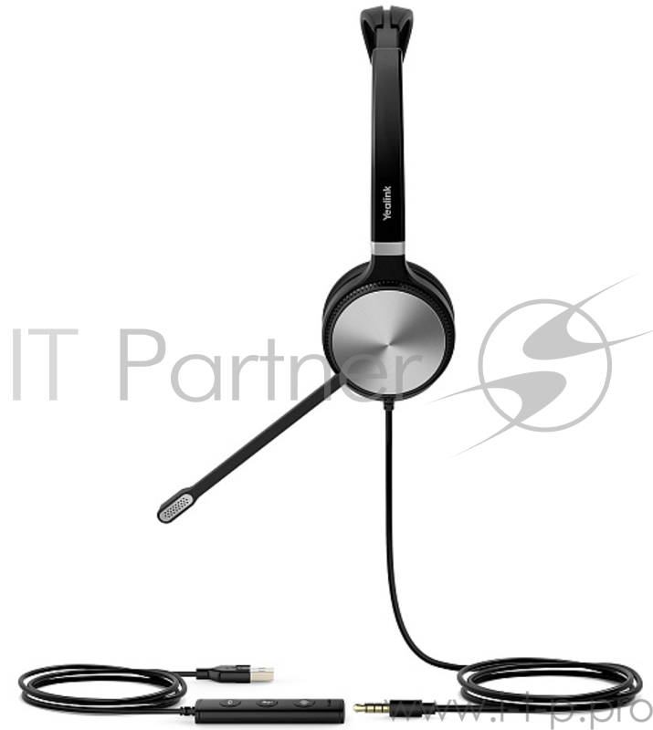 Гарнитуры YEALINK UH36 Dual-UC Дуо, Проводная, HD звук, USB и 3,5 mm jack, шт