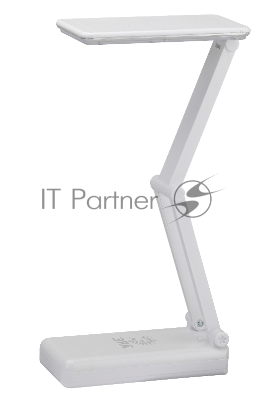 Настольные светильники ЭРА Б0020072 Настольный светодиодный светильник NLED-426-3W-W белый {Светильник настольный складной, аккумулятор, два режима яркости, цвет. температура 3000К}