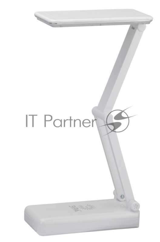 Настольные светильники ЭРА Б0020072 Настольный светодиодный светильник NLED-426-3W-W белый {Светильник настольный складной, аккумулятор, два режима яркости, цвет. температура 3000К}