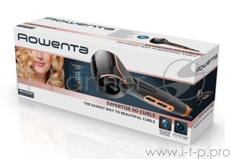 Щипцы Rowenta CF3710F0 макс.темп.:230С покрытие:кератин/турмалин черный