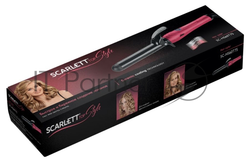 Щипцы Scarlett SC-HS60T75 49Вт макс.темп.:220С покрытие:керамическое коралловый