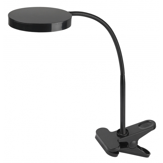 Настольные светильники ЭРА Б0004477 Настольный светодиодный светильник NLED-435-4W-BK черный {на прищепке, цвет. температура 3000К}