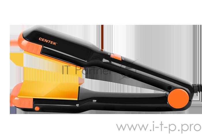Выпрямитель для волос Centek CT-2005 (Black) 35Вт, гофре, 4 насадки, LED индикатор, широкие пластины