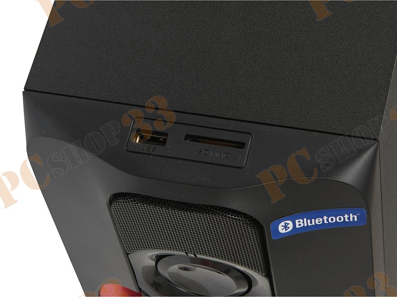 Акустическая система 2.1 Sven MS-304, сабвуфер 20Вт, сателлиты 2x10Вт, с MP3 плеером, с FM радио, черный (Bluetooth)