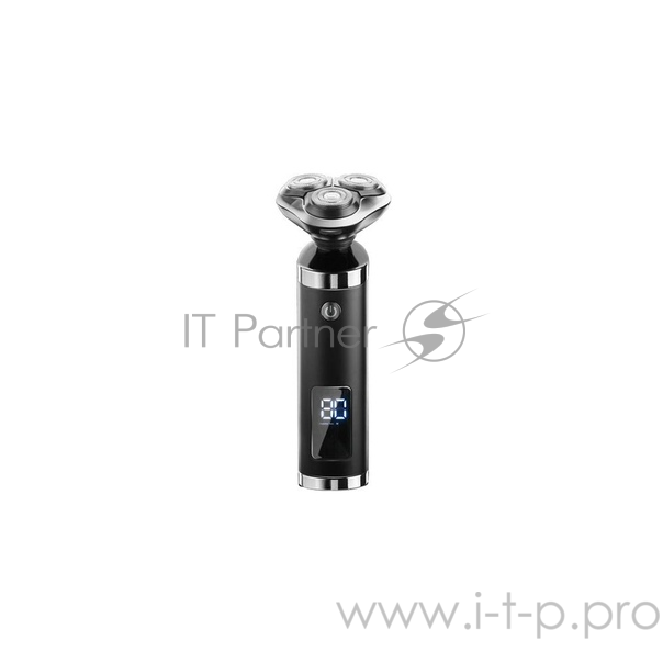 Бритва Centek CT-2175 (черн) ротор 4D, ВЛАЖНОЕ БРИТЬЁ, 3 плав.головки, USB, зарядка 1 час, подставка