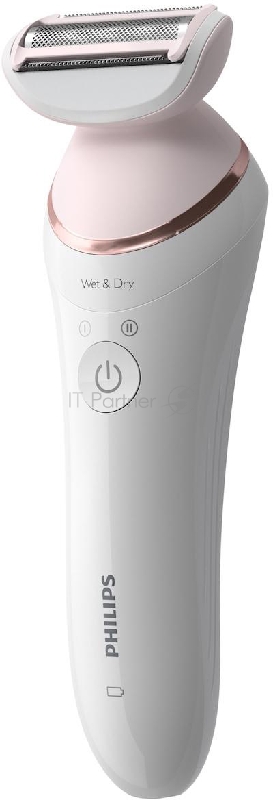 Эпилятор Philips Эпилятор Philips/ 2 скорости, широкая головка, Wet&Dry, беспроводной, opti light, 6 аксессуаров