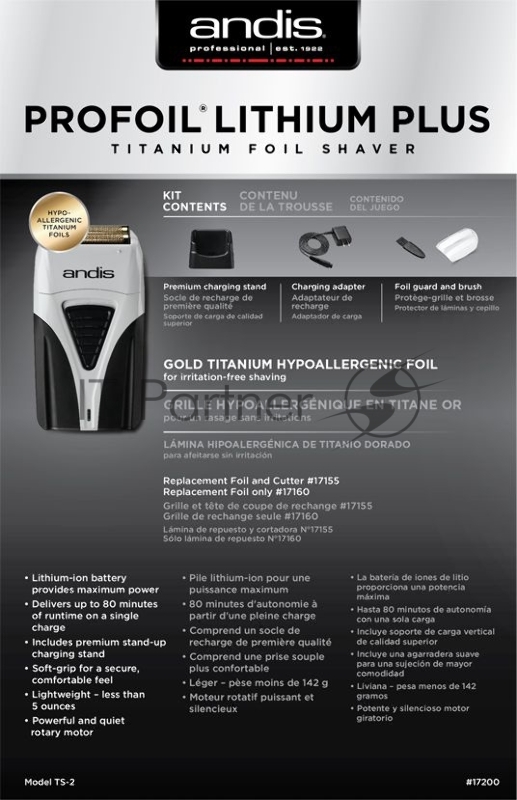 Триммер Andis TS-2 черный