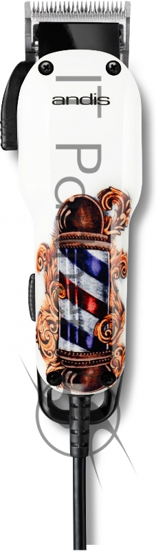 Машинка для стрижки Andis US-1 Fade in Barber Pole Design белый/рисунок