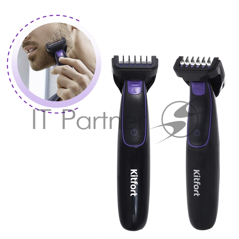 Триммер Kitfort KT-3101 черный 3Вт