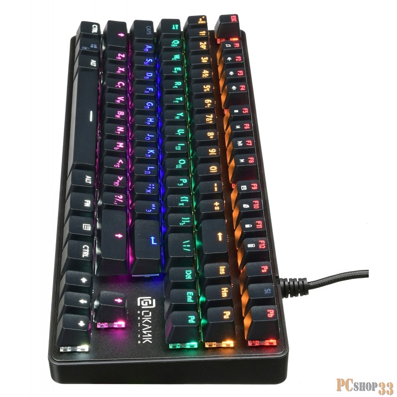 Клавиатура Oklick 969G SHOTGUN механическая черный USB Multimedia for gamer LED