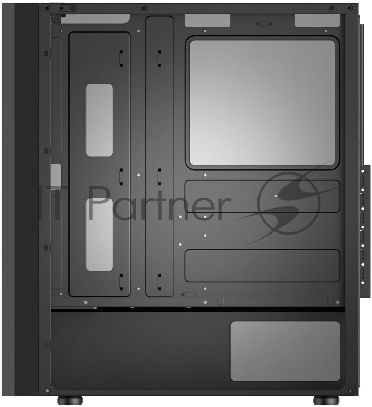 Корпус Formula V-LINE 2052 черный/черный без БП ATX 1x120mm 2xUSB2.0 1xUSB3.0 audio bott PSU