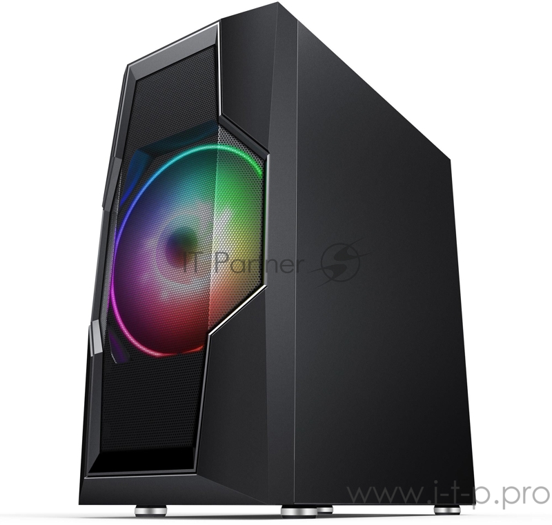 Корпус Formula V-LINE 2057 черный/черный без БП ATX 1x120mm 1x200mm 2xUSB2.0 1xUSB3.0 audio bott PSU