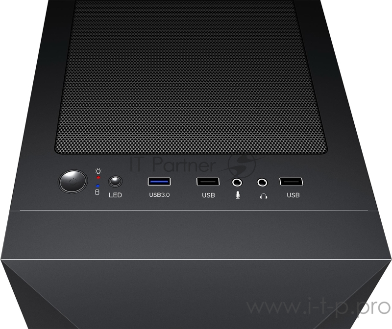 Корпус Formula V-LINE 2057 черный/черный без БП ATX 1x120mm 1x200mm 2xUSB2.0 1xUSB3.0 audio bott PSU