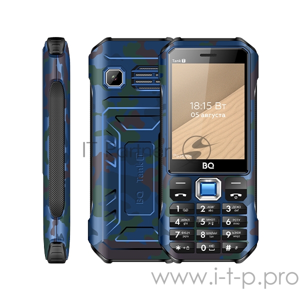 Мобильный телефон BQ 2824 Tank T Camouflage Blue